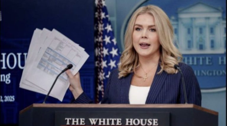Karoline Leavitt at White House briefing