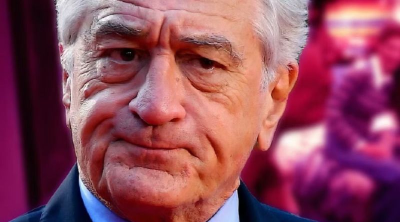 Robert De Niro speaking at protest event