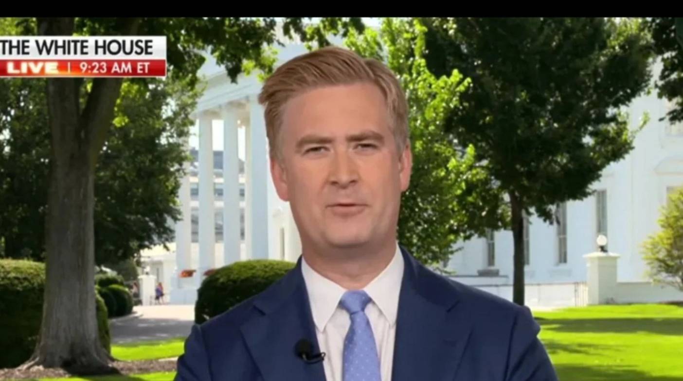 News anchor reporting live from White House