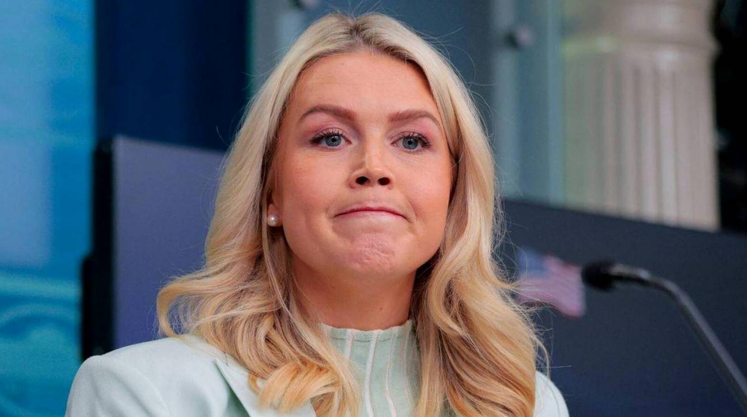 Karoline Leavitt reacting to Trump comments