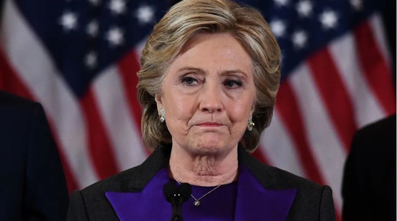 Hillary Clinton serious expression portrait