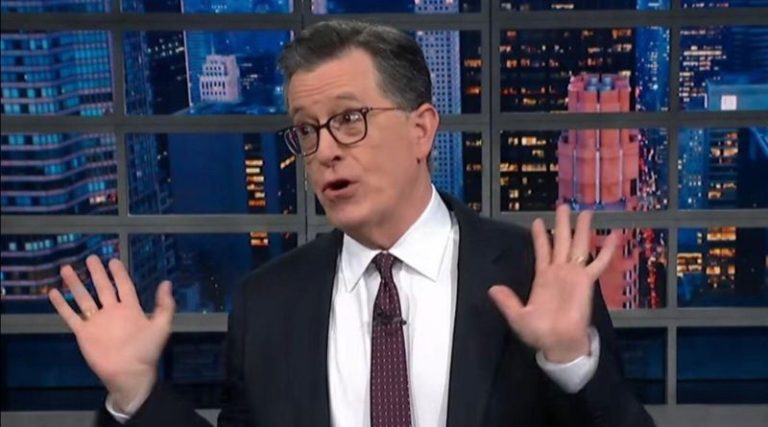 Stephen Colbert mocks Pam Bondi Epstein farewell