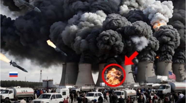 Nuclear plant explosion missiles attack