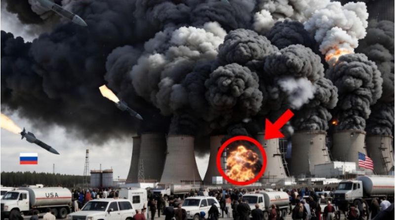 Nuclear plant explosion missiles attack