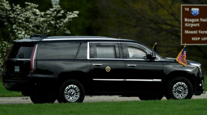 Trump The Beast Presidential Limo at DCA