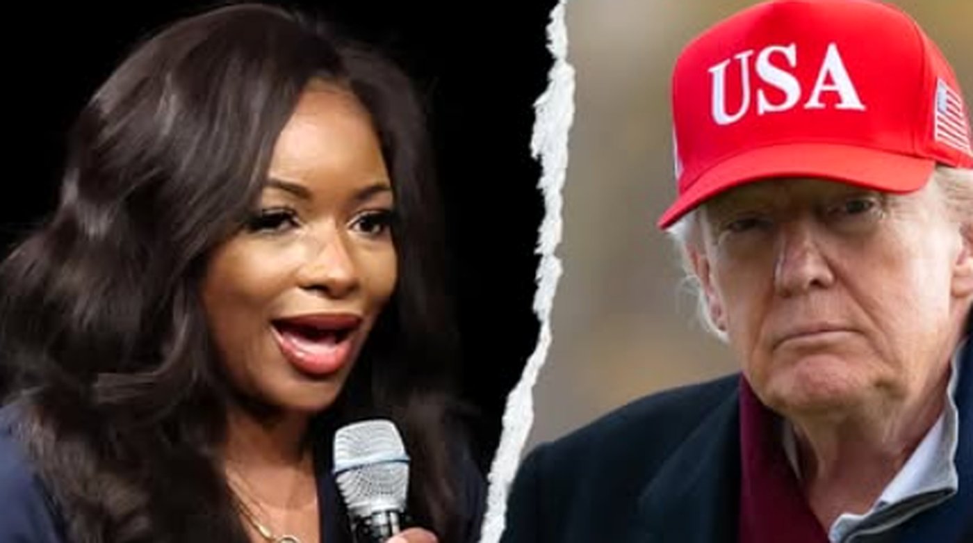 engaging debate scene featuring a speaker and Donald Trump
