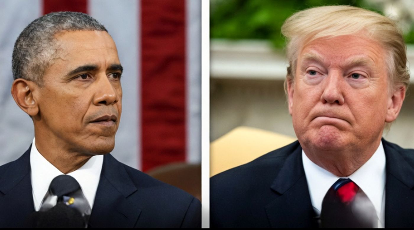 Trump and Obama clash live on air