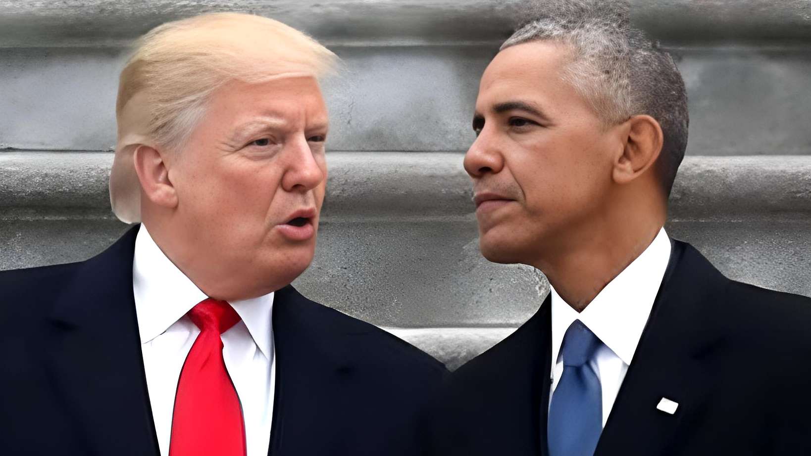 Trump and Obama face to face in confrontation