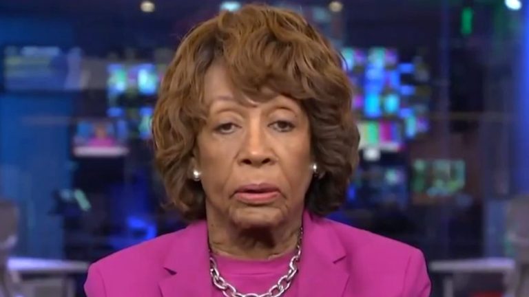 Maxine Waters TV interview image