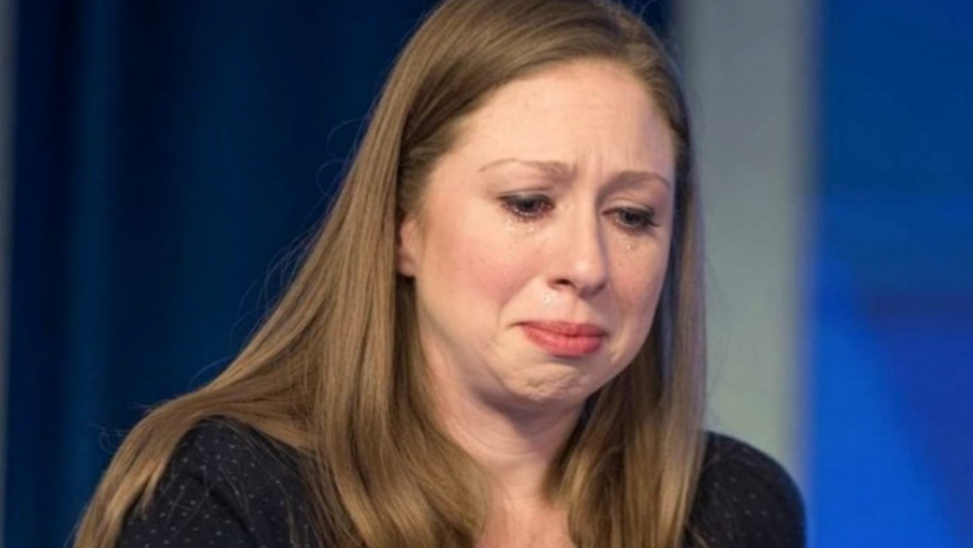 Chelsea Clinton emotional sad expression