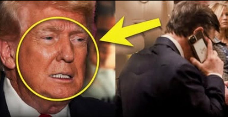 donald Trump showing concern during a tense phone call