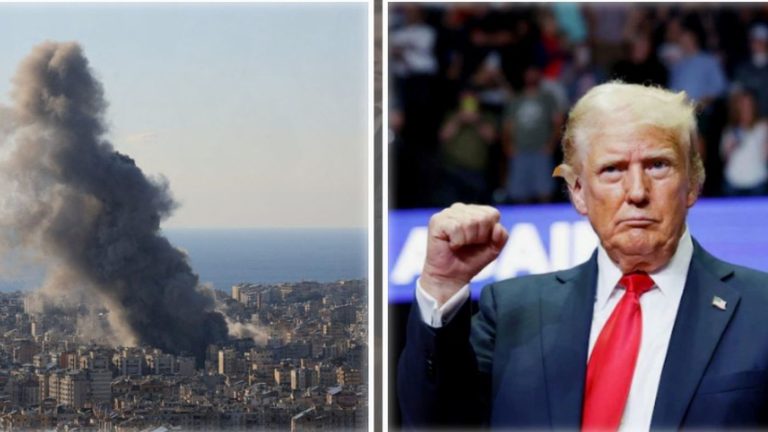 "Trump warns Iran as explosion hits city skyline"