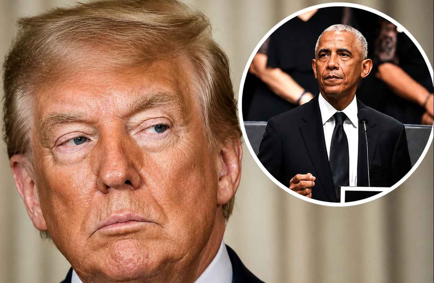 Trump reacts to Obama breaking news