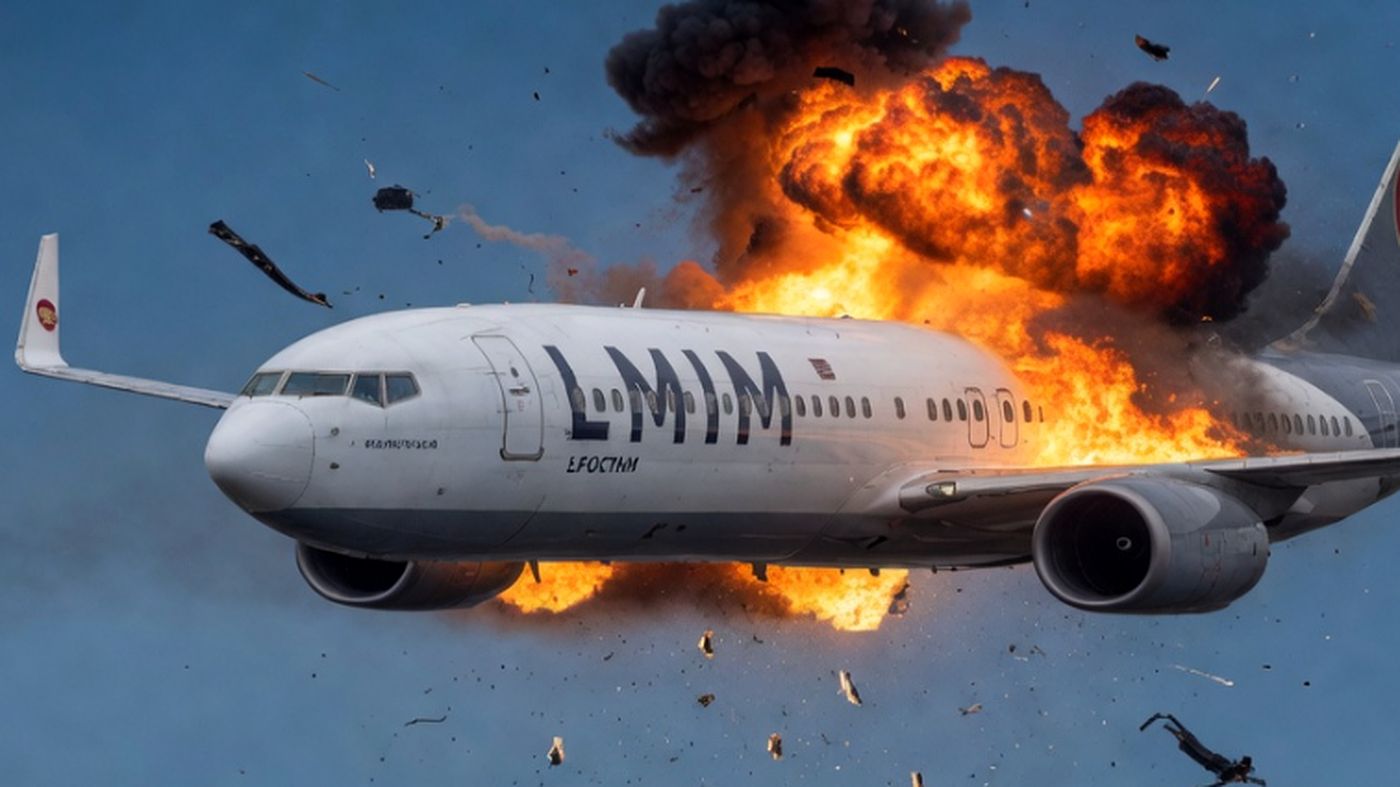 "Airplane explosion mid-air plane crash"