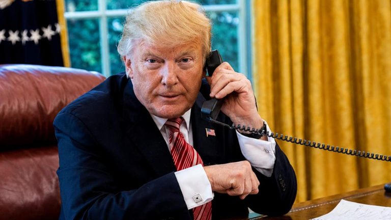 Trump health scare phone call
