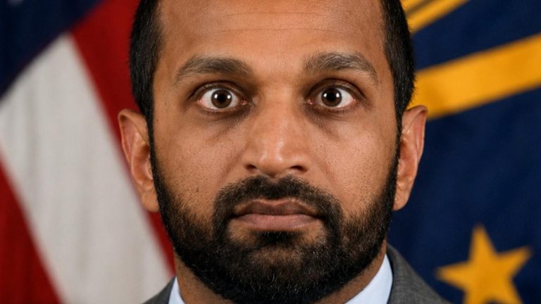 Kash Patel breaking news shocked expression
