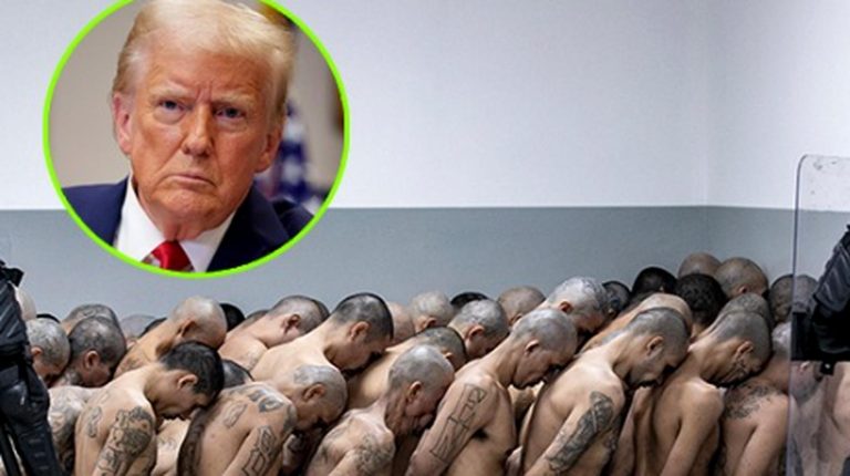 Trump over kneeling inmates in prison lineup