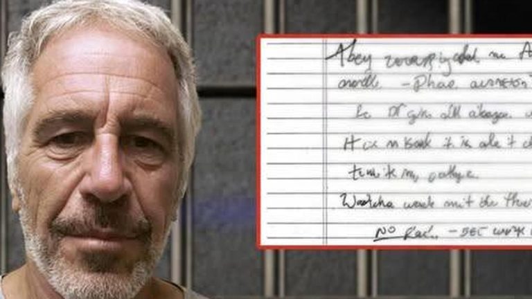 Jeffrey Epstein suicide note with code word