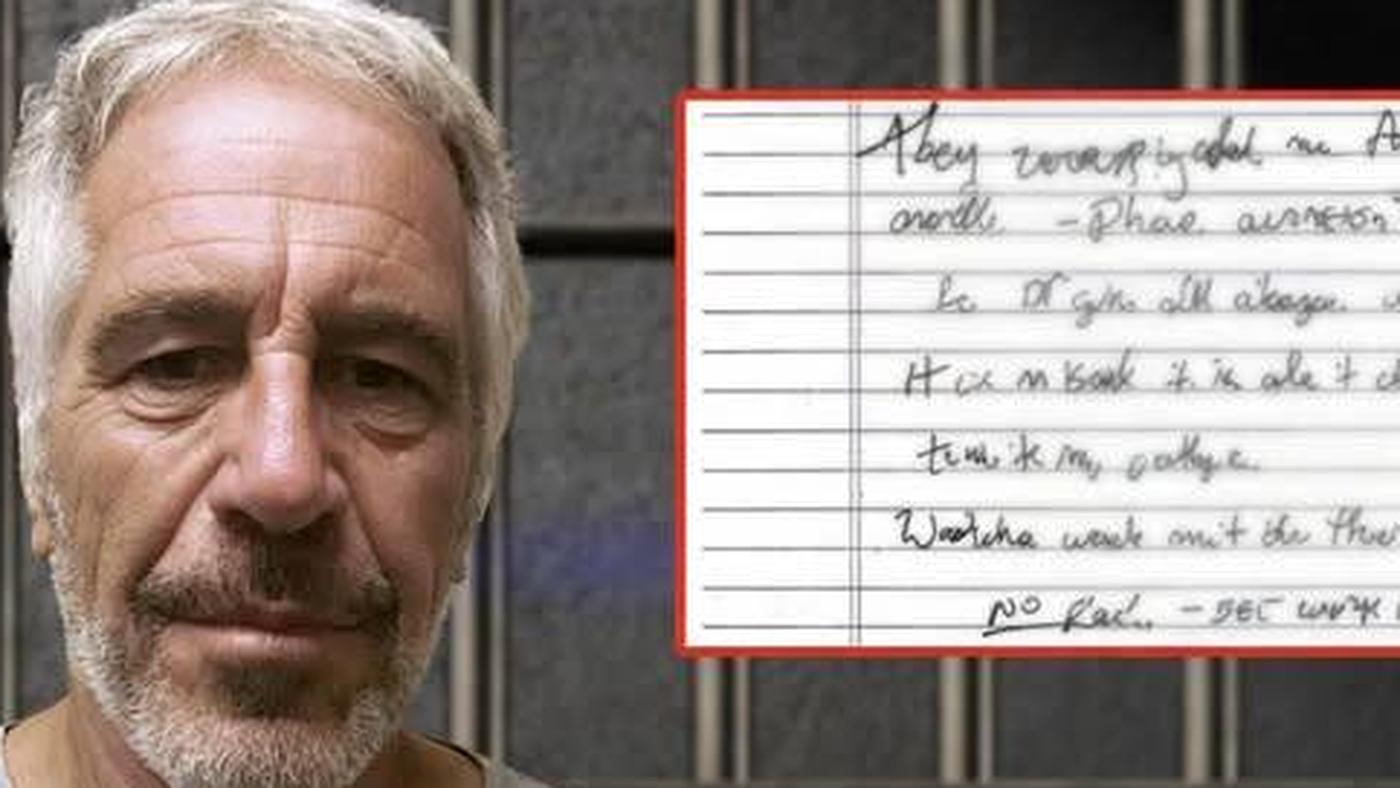 Jeffrey Epstein suicide note with code word