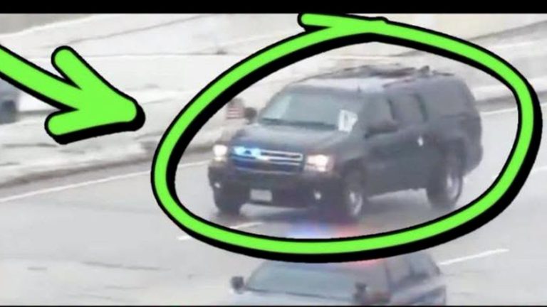 Black SUV circled at White House huge event