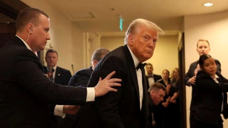 Donald Trump escorted by Secret Service after incident