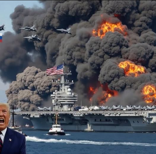 Shocking reports are circulating that a Russian Su-57 stealth fighter pilot has allegedly carried out a devastating strike on a U.S. aircraft carrier reportedly transporting more than 700 tanks.