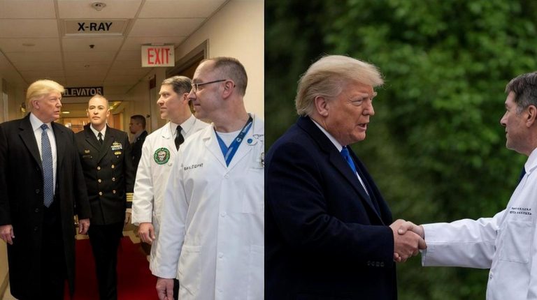 Presidential medical checkup physical examination.
