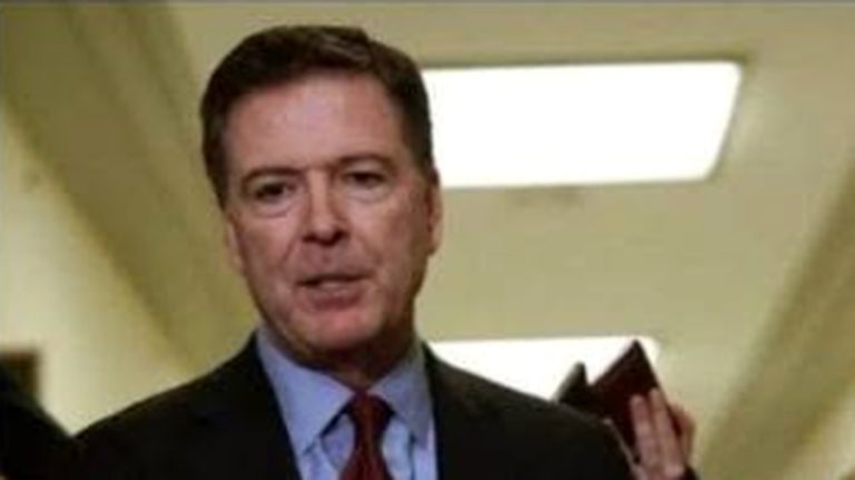 James Comey prosecutor bombshell news graphic.