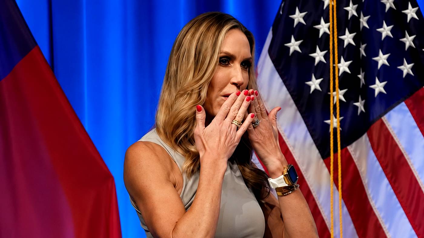 Lara Trump speaking at the North Carolina GOP event.