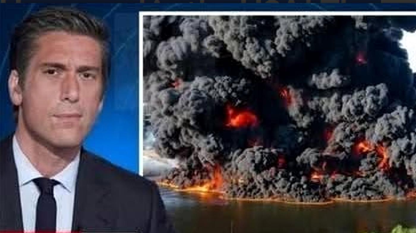 Breaking news collage of Dome of the Rock on fire