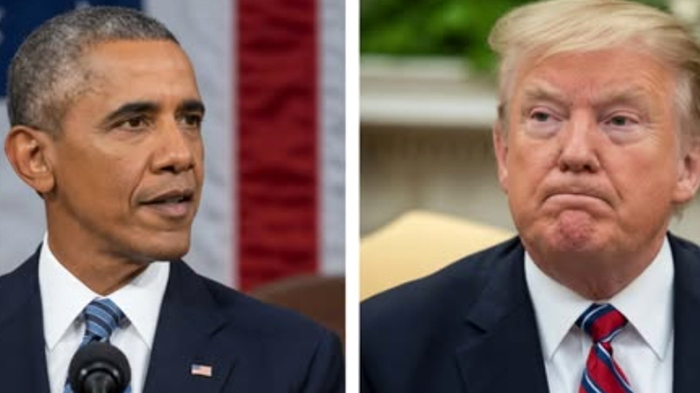 Donald Trump Barack Obama presidential comparison.