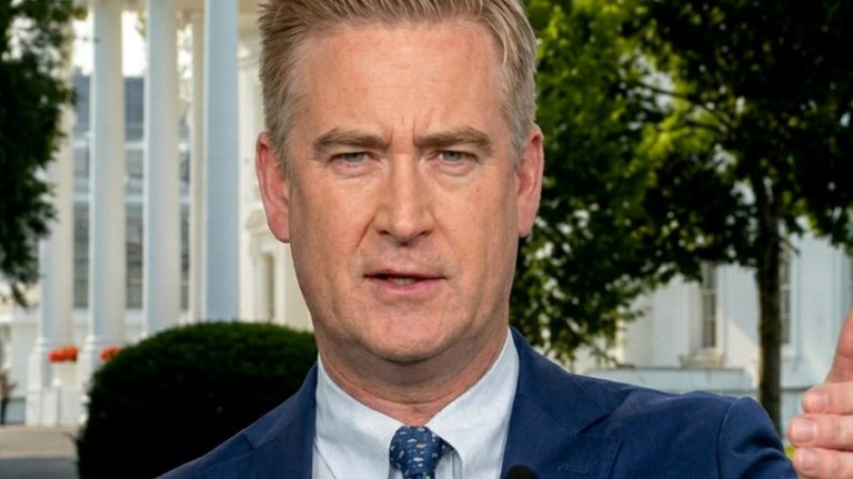 Peter Doocy White House live broadcast graphic.