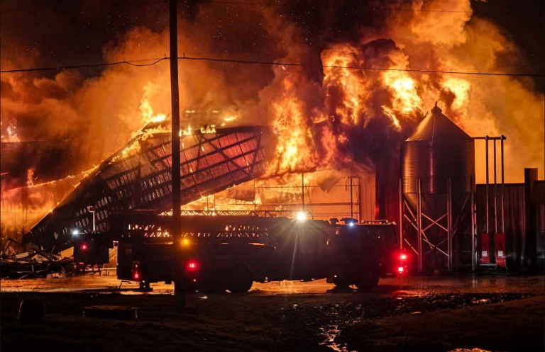 A few hours ago a big fire broke out in M…