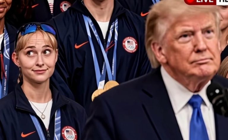 BREAKING: Olympian’s Face Behind Trump Says It All