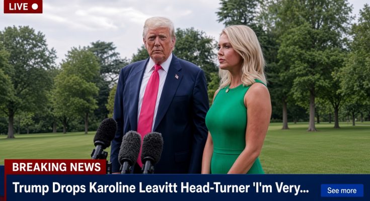 Trump Calls Karoline Leavitt “Irreplaceable” in Emotional Interview, Praising Her Loyalty, Service and Lasting Impact on His Administration.