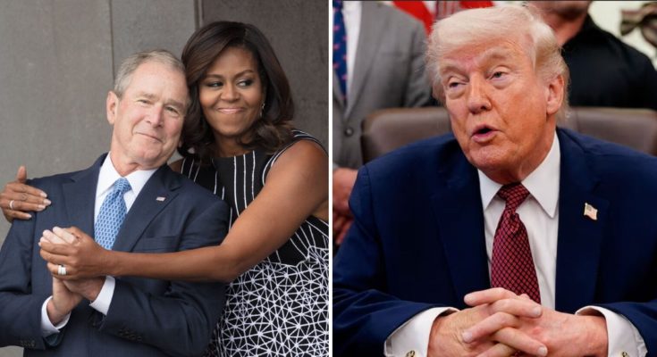 Bush, Obama Push ‘Friendship’ With Hidden Digs at Trump…. 𝗦𝗲𝗲 𝗺𝗼𝗿𝗲