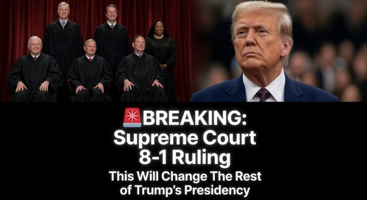 TRUMP STUNNED! — SUPREME COURT RULES 8-1 THAT HE CAN… SHOCKING RULING SENDS WAVES THROUGH WASHINGTON!